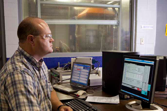 Man at a computer